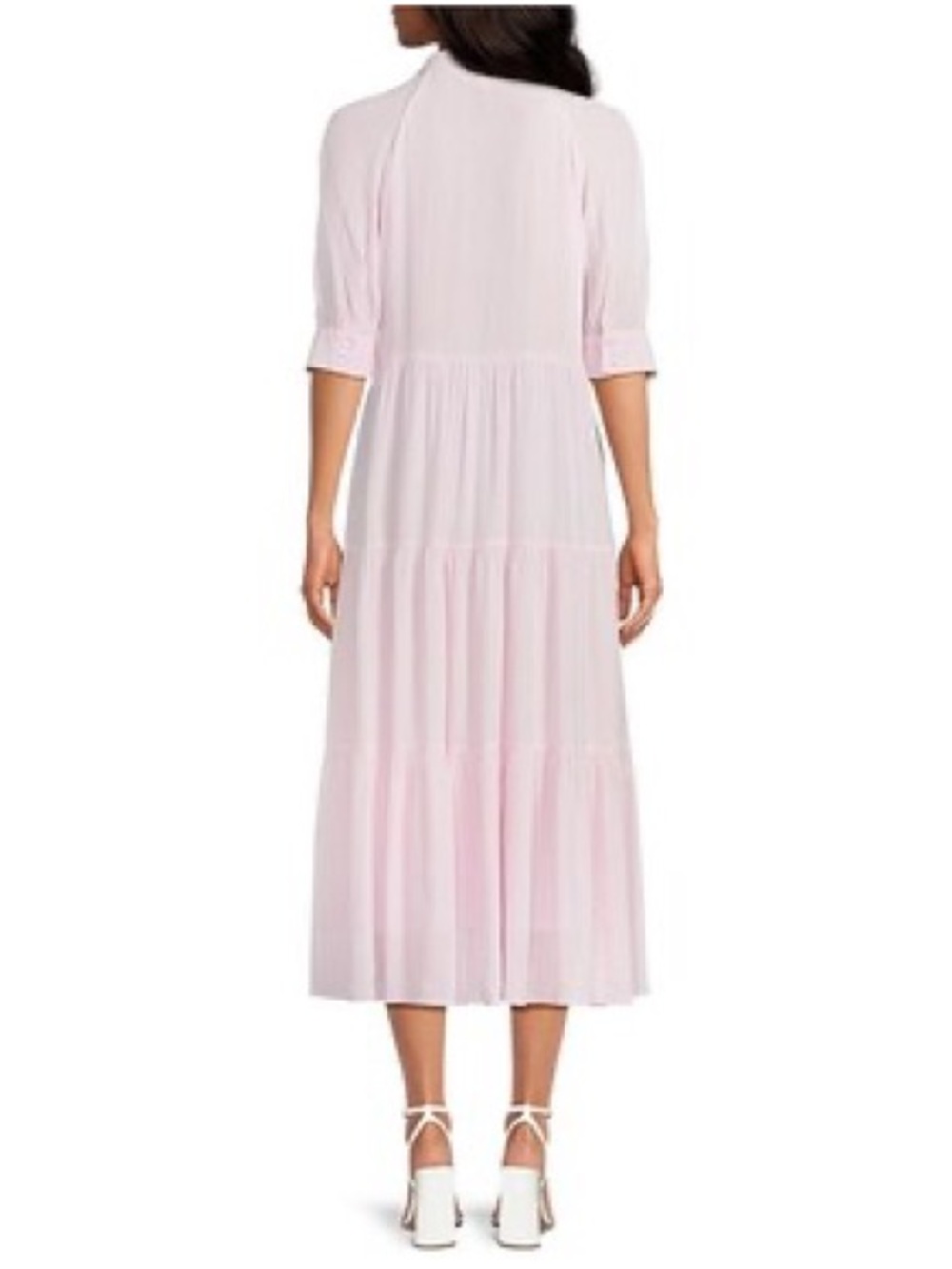 Blush Collared Tiered Maxi Dress - Picture 2 of 3